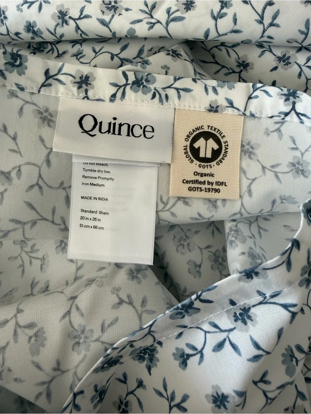 NWT Quince Organic Crisp Percale Floral Duvet Cover and Sham Set!
